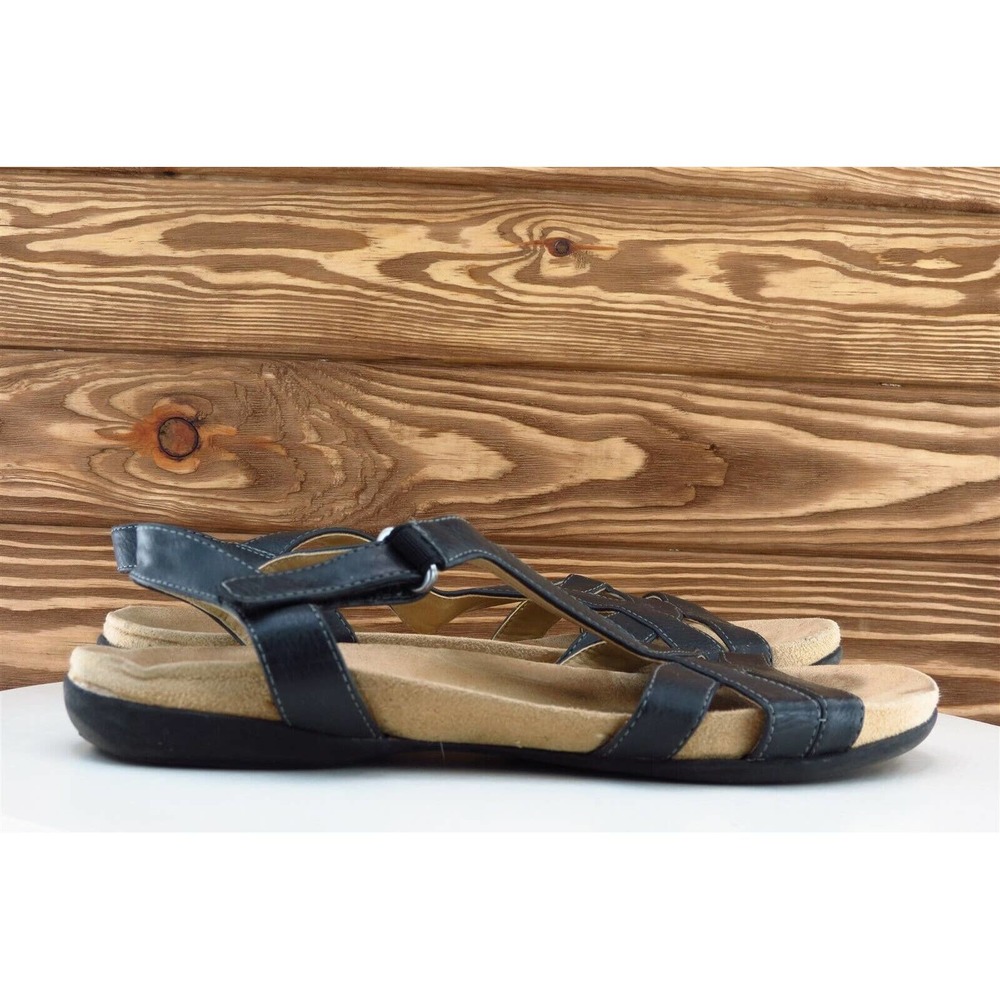 Naturalizer Black Leather Slingback Sandals - Picture 4 of 8
